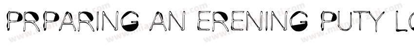 Prparing an Erening Puty Look字体转换